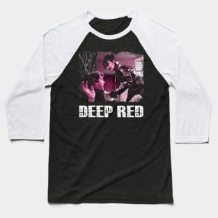 Horror in the Details Red's Gory Secrets Baseball T-Shirt